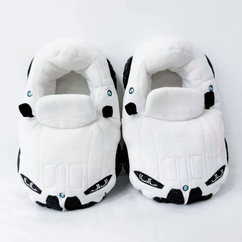 超酷仿真跑车汽车地板室内拖鞋大学生男女亲子冬季棉卡通室内拖鞋
