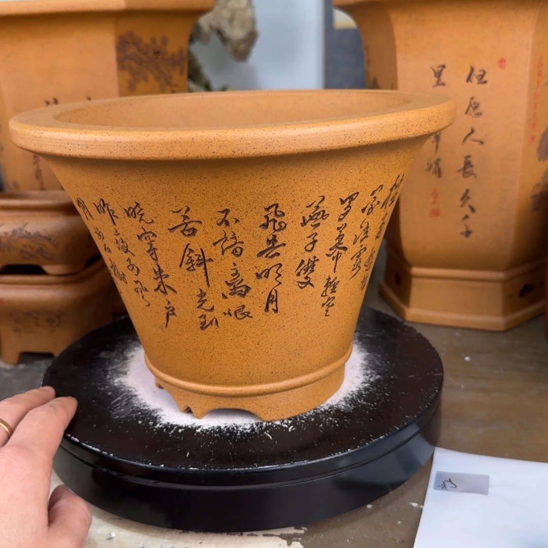 派***菜花盆紫砂紫砂花盆