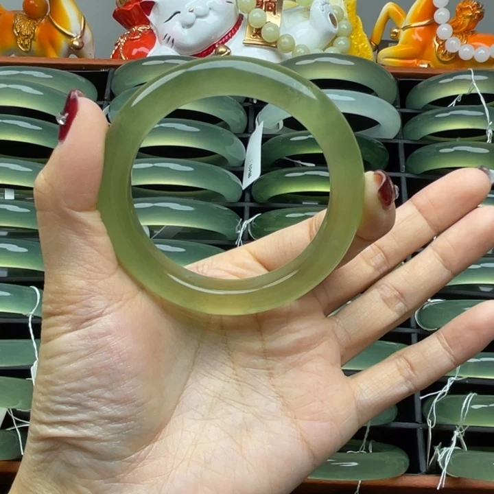 小***微岫玉未镶嵌手镯岫玉