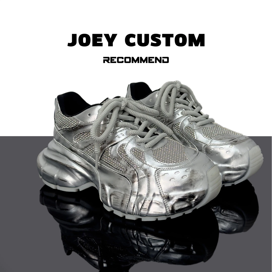 JOEY|【银河老爹鞋】小众个性潮款擦色厚底增高老爹鞋女潮鞋0312