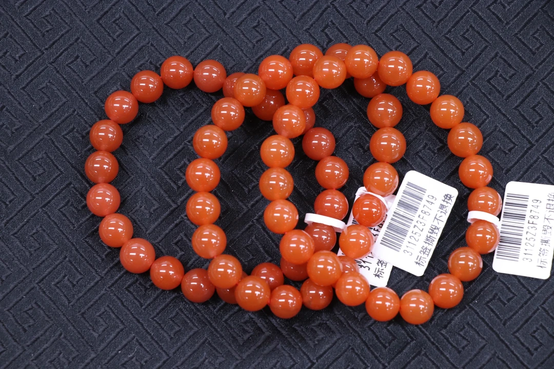 原矿无优化天然南红保山西山杨柳单圈9mm左右多样性发一件