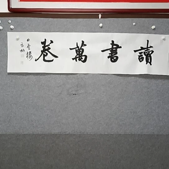 书法读书万卷40对开书法作书法作