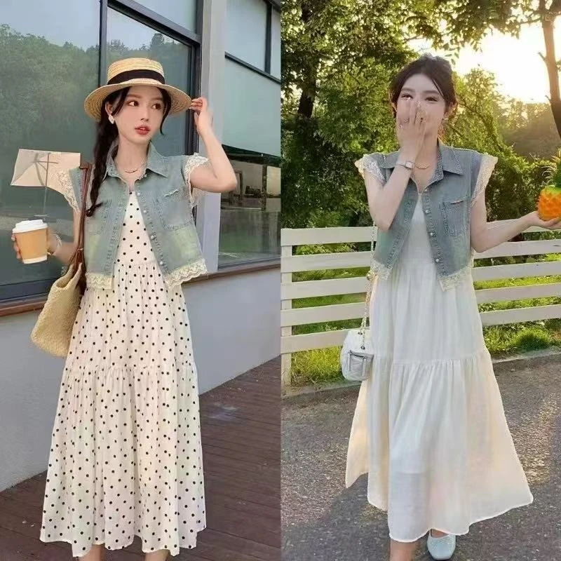 春夏新款牛仔背心套裙YFXL2-2525