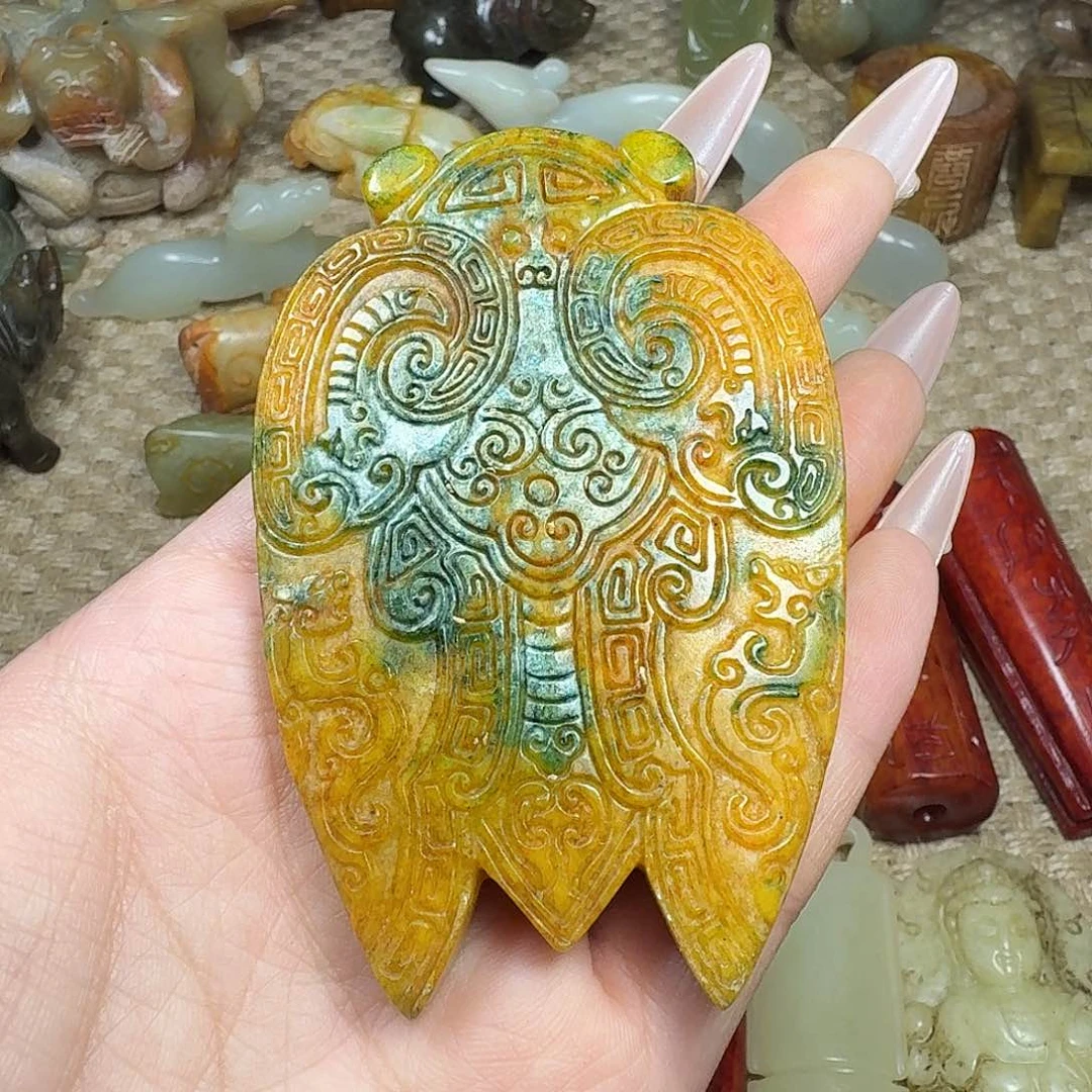 白玉菩提吊坠挂件