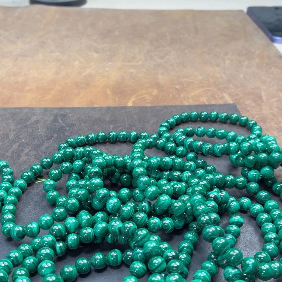 孔雀石未镶嵌手链多样性发货拍一发一