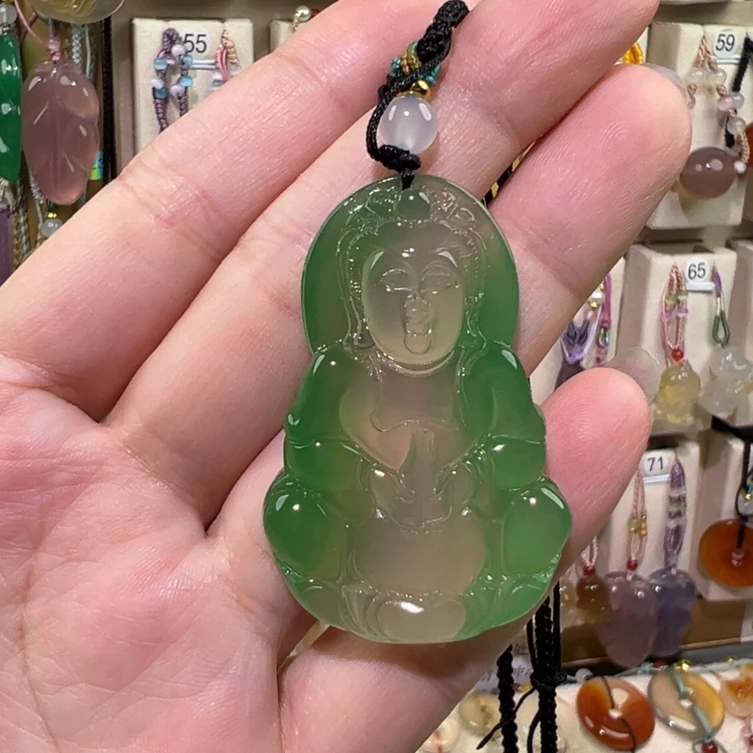 玛瑙/玉髓未镶嵌吊坠(赠链)