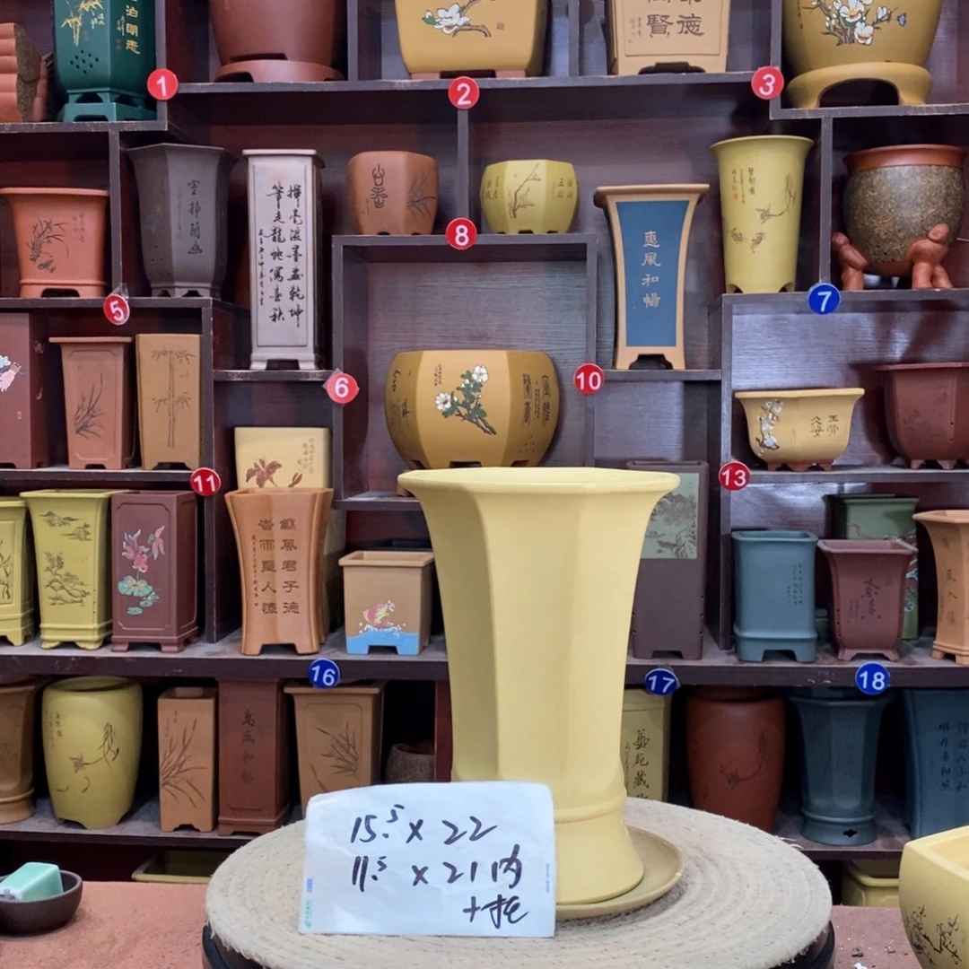 紫砂艺术紫砂花盆