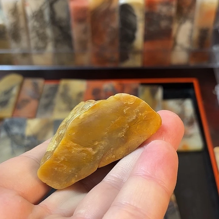 昌化石印石秋**?众磊文化竹月刻绘