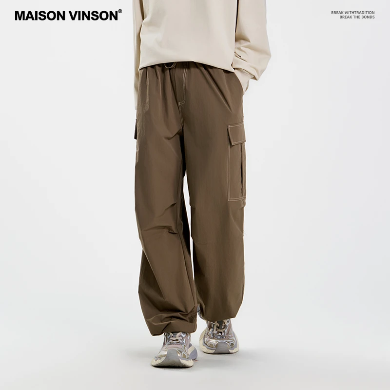 MAISON VINSON工装裤男夏季新款宽松男生运动裤子潮流夏天休闲裤