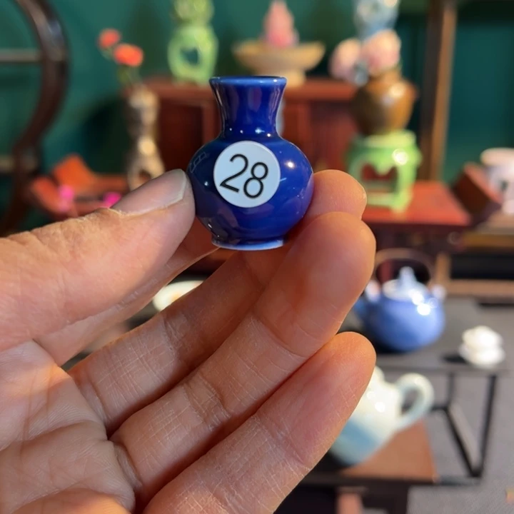 摆件微陶老王迷你花瓶