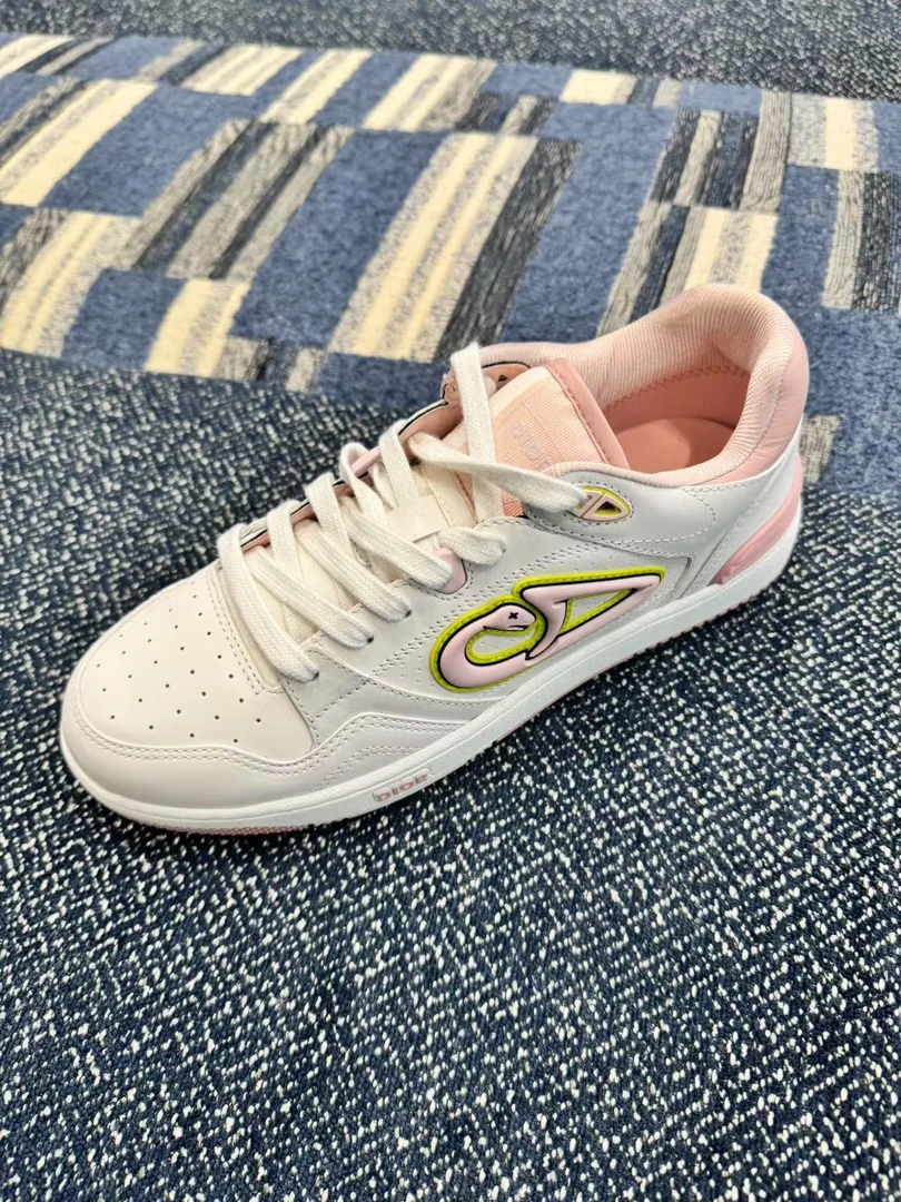 未使用 DIOR/迪奥 DIOR B27 板鞋 白粉色