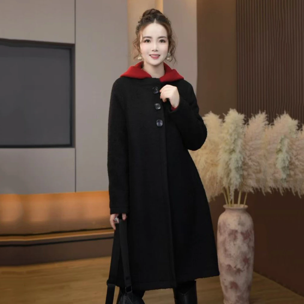 A-959秋冬新款韩版外套宽松休闲时尚大衣女