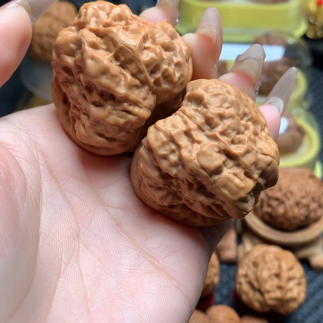 文玩核桃把件43.5肚41边全品延庆蛙