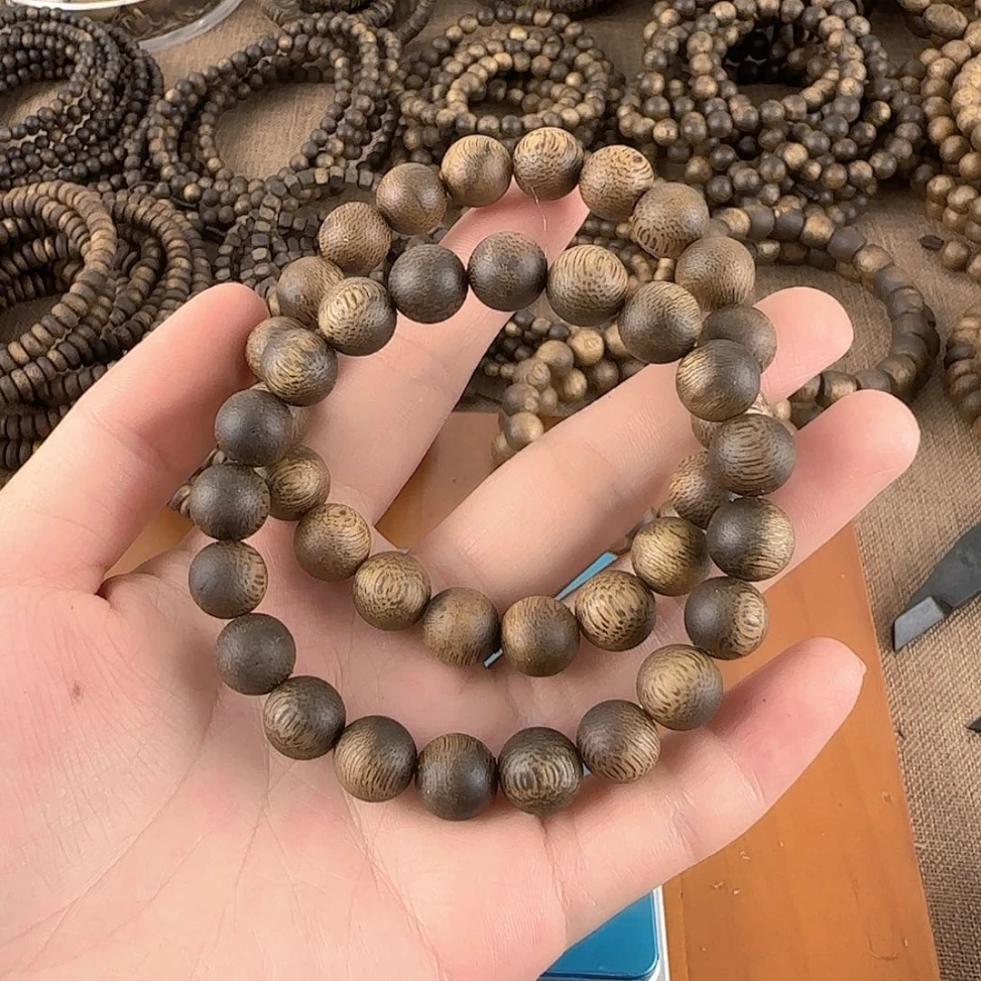 道***道沉香碎屑沉香奇楠沉香沉浮10圆珠保20双圈多样性发一