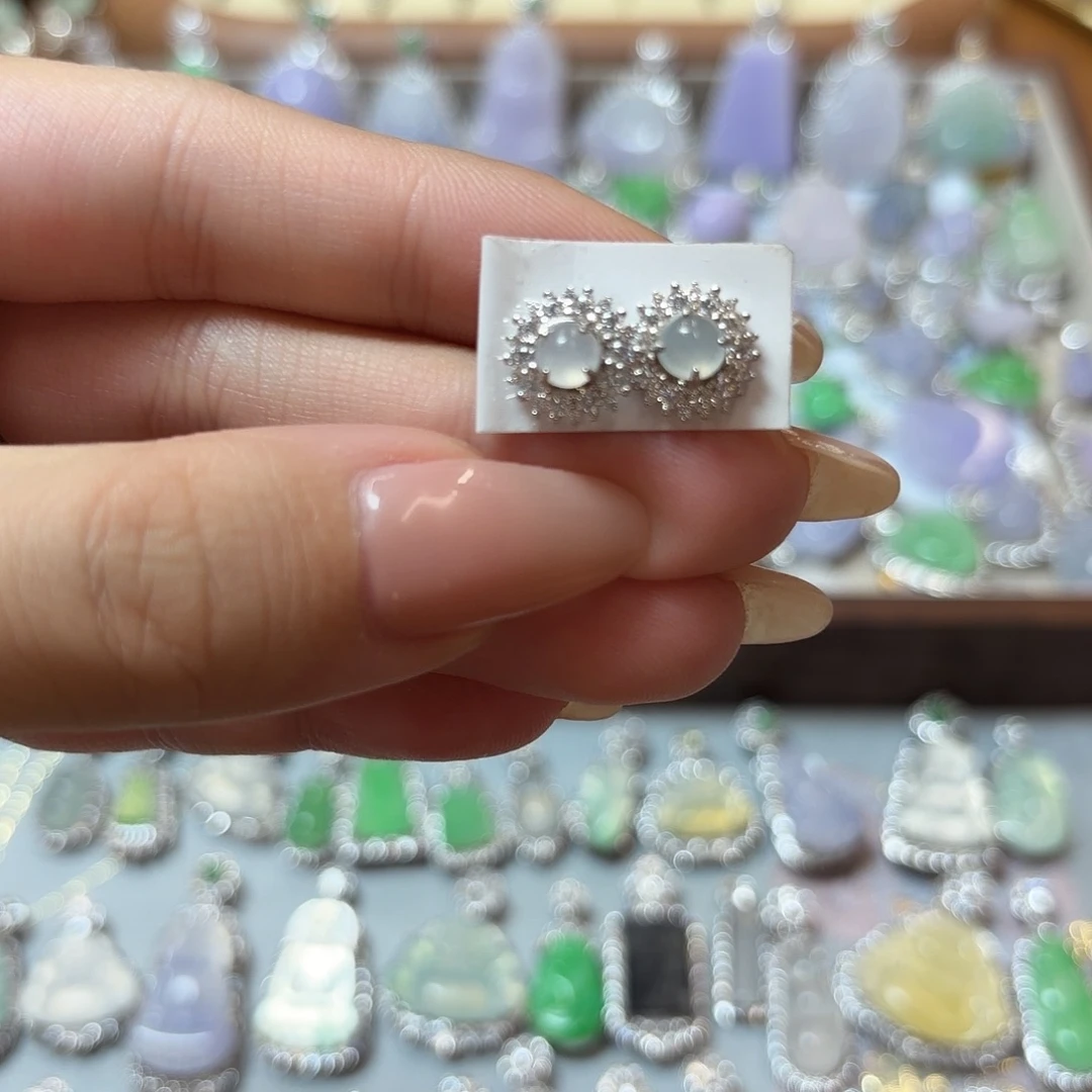 翡翠银S925镶嵌戒指
