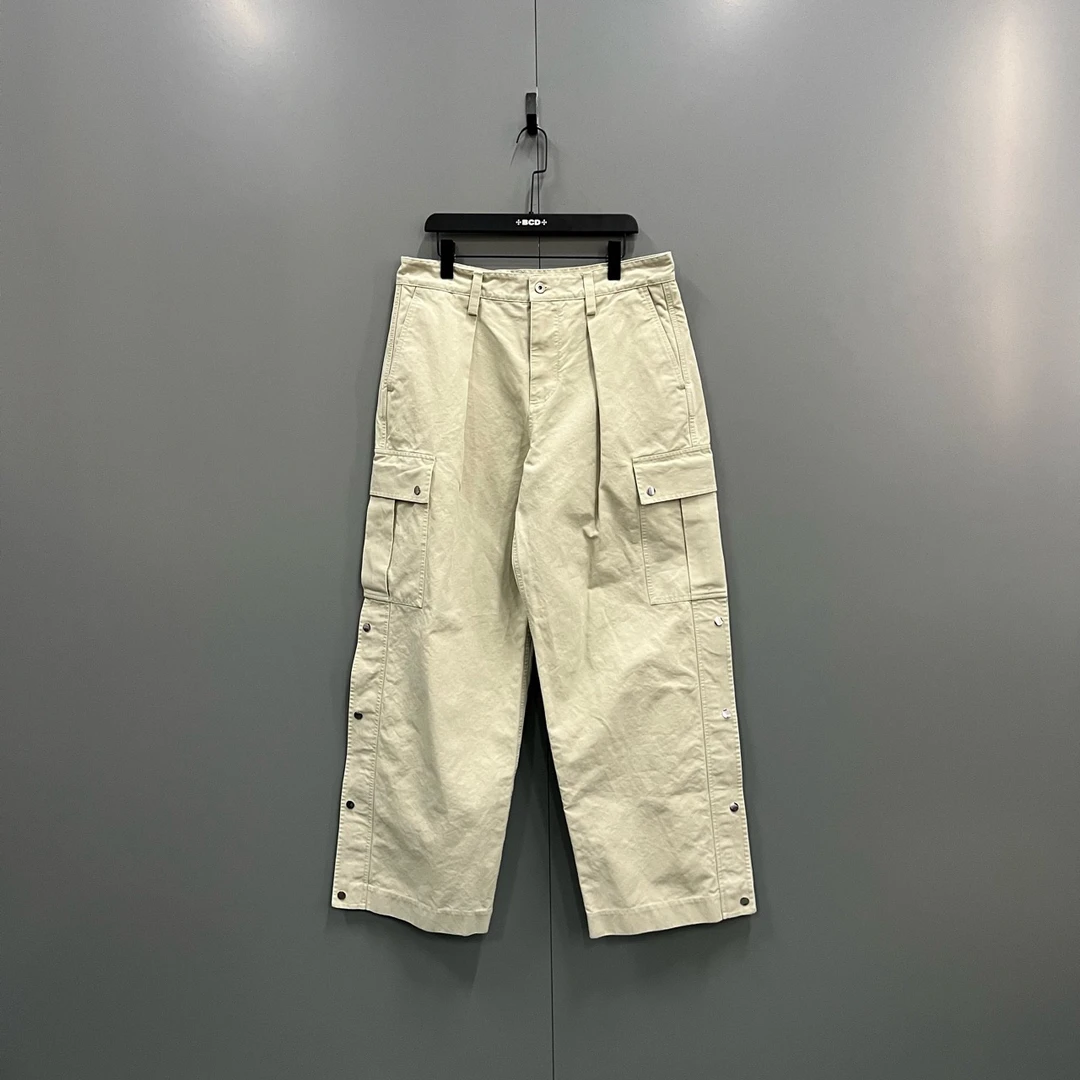 95新 BURBERRY/博柏利 拉链贴袋宽松工装裤 52码/10200/