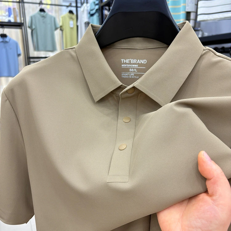 POLO衫夏季短袖【全新莫兰迪色系】四合扣男士T恤12色运动无痕纯色
