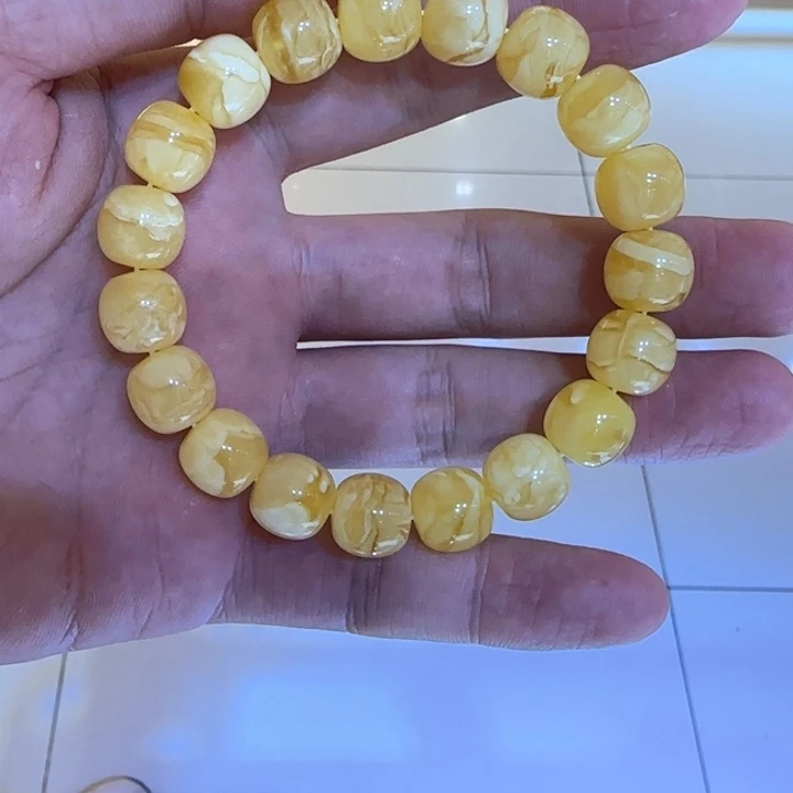 手链琥珀未镶嵌蜜蜡