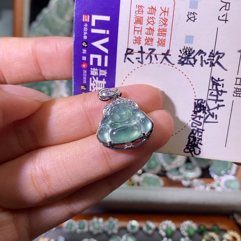 【闪购商品】翡翠未镶嵌颈饰天然