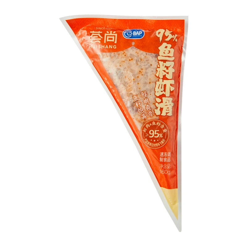 【虾肉&鱼籽总含量≥95%】荟尚95%鱼籽虾滑160g/袋