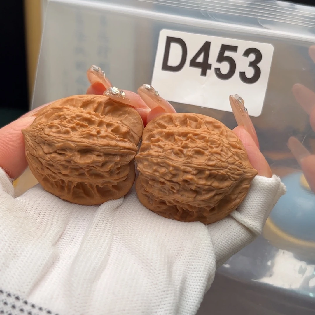 文玩核桃把件40左右金鱼肚d453