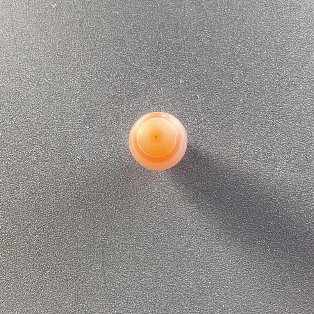 南红玛瑙保山天然原矿蒲漂12mm天眼单珠未镶嵌