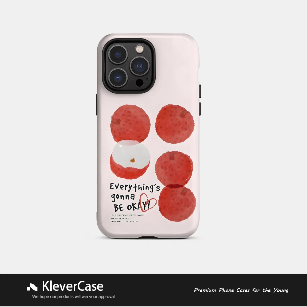 荔枝二合一菲林壳苹果使用16pro/华为/小米15/vivo可爱手机壳