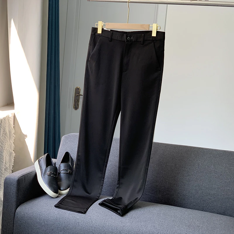 男士九分裤 夏季薄款弹力休闲男裤Y2298