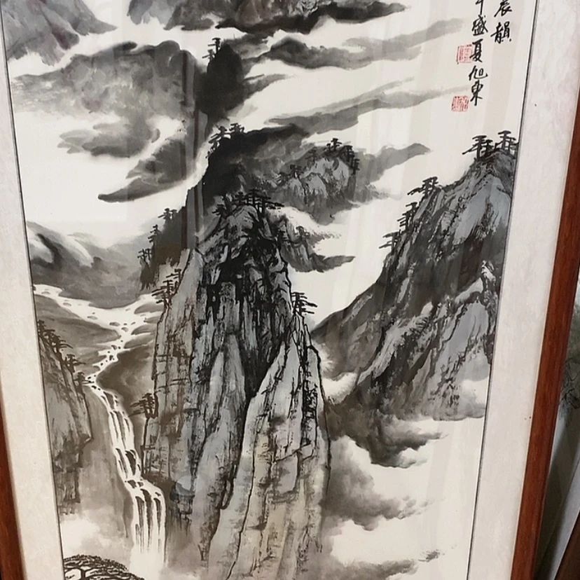 【闪购商品】国画手绘国画带框不退
