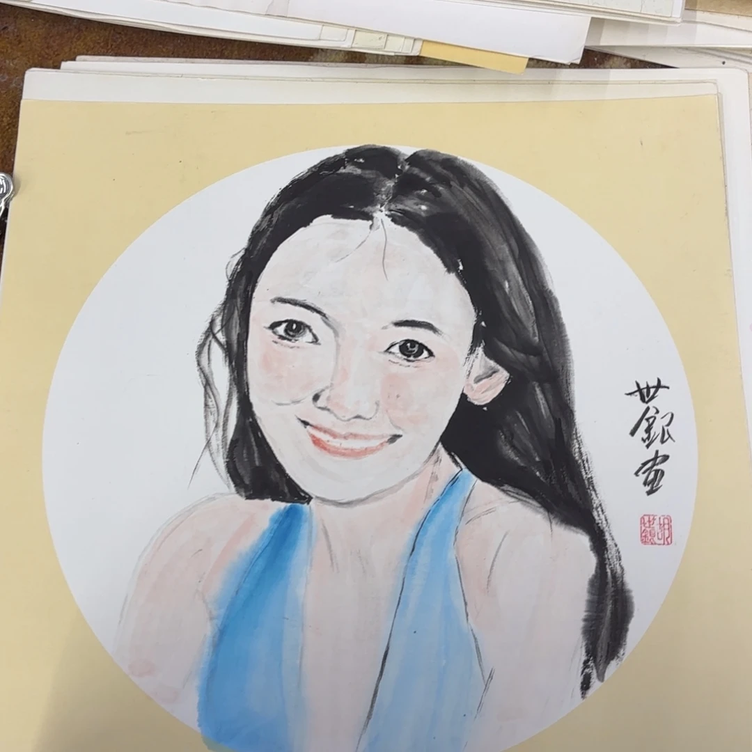 国画38-38卡纸作品艺