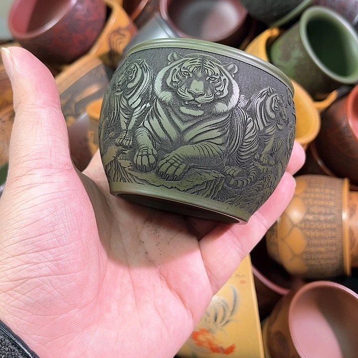 茶杯紫砂全手工紫砂主人杯
