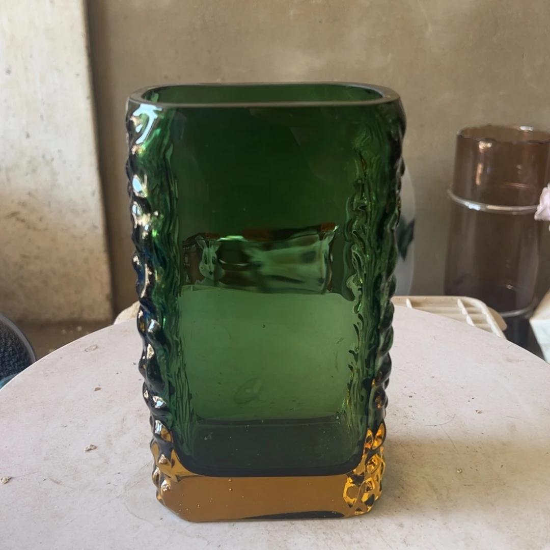弘扬琉璃花器微瑕高度22