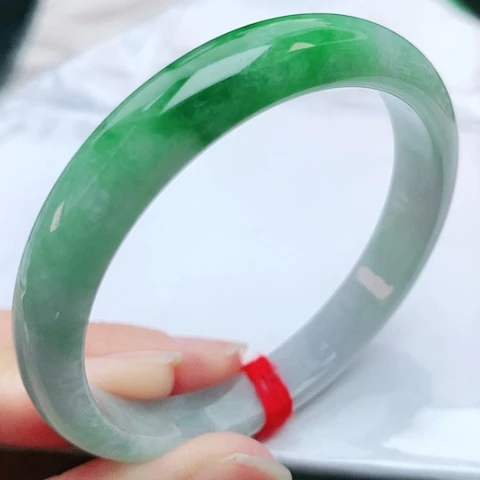 未镶嵌手镯翡翠53圈口150015