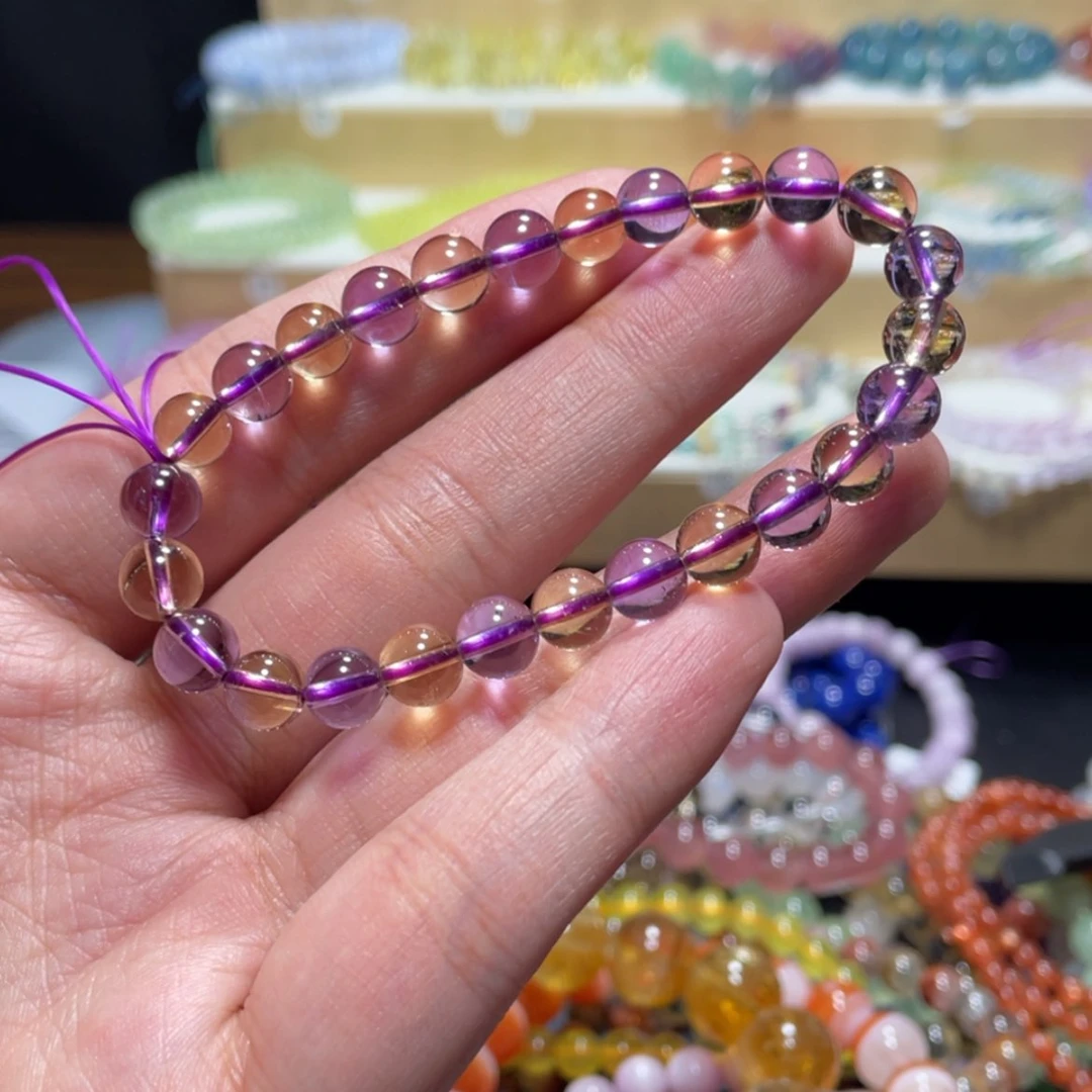【闪购商品】水晶手串银S800镀金镶嵌李****叽