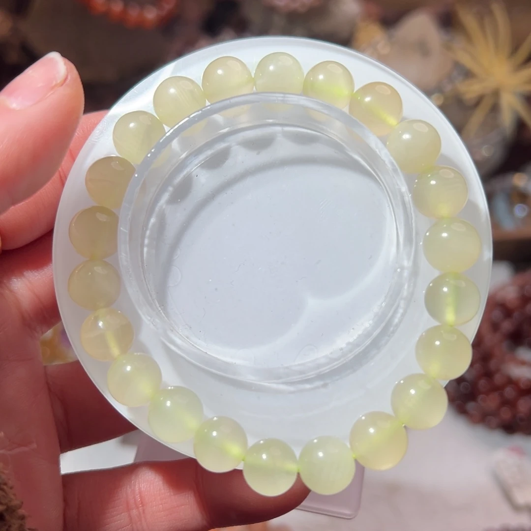 发晶手串未镶嵌黄文石