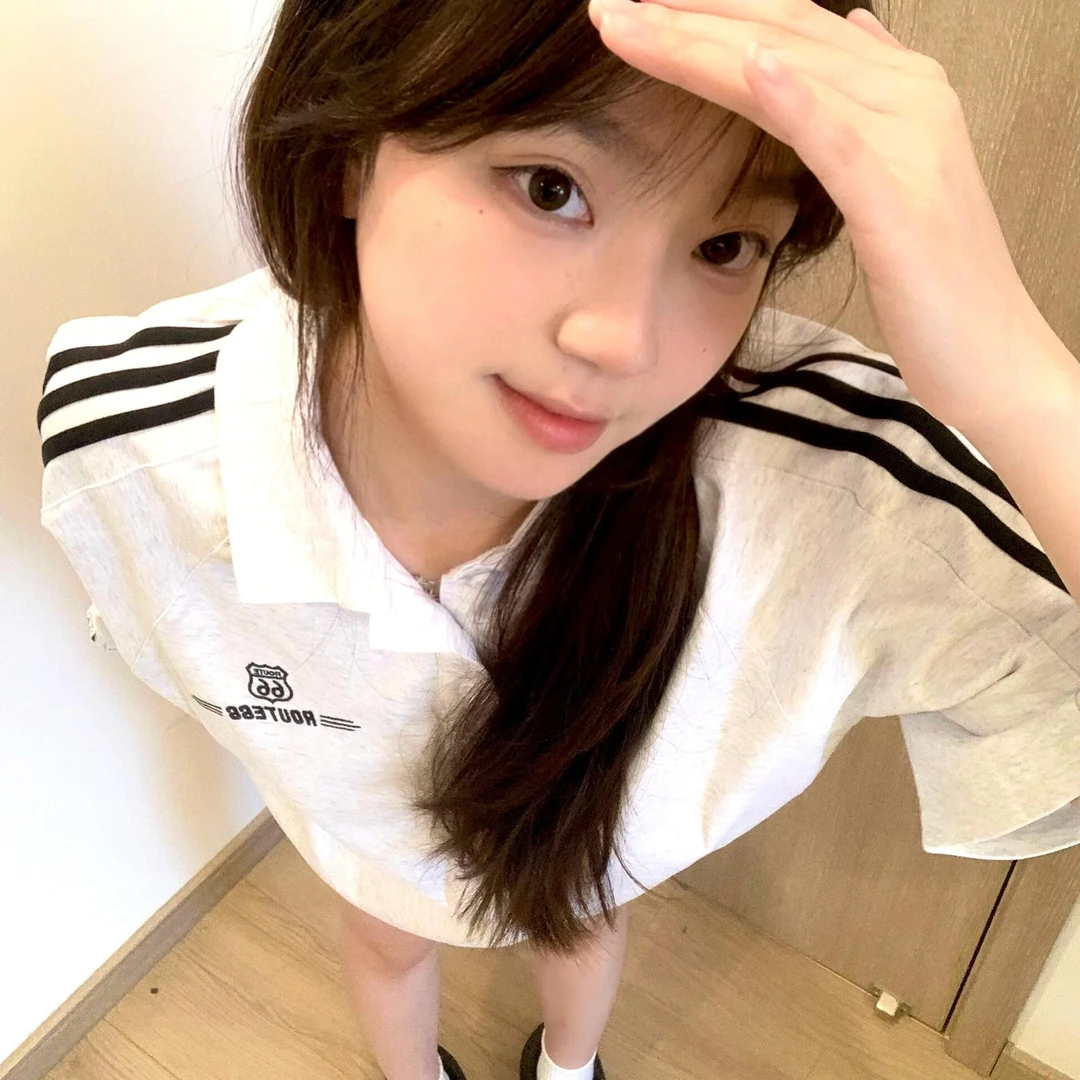 设计感条杠polo衫2025夏季新款美式慵懒风百搭复古学院风短袖T恤