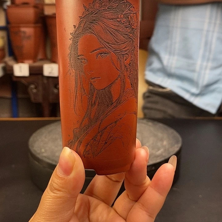 花盆紫砂货号一只美女