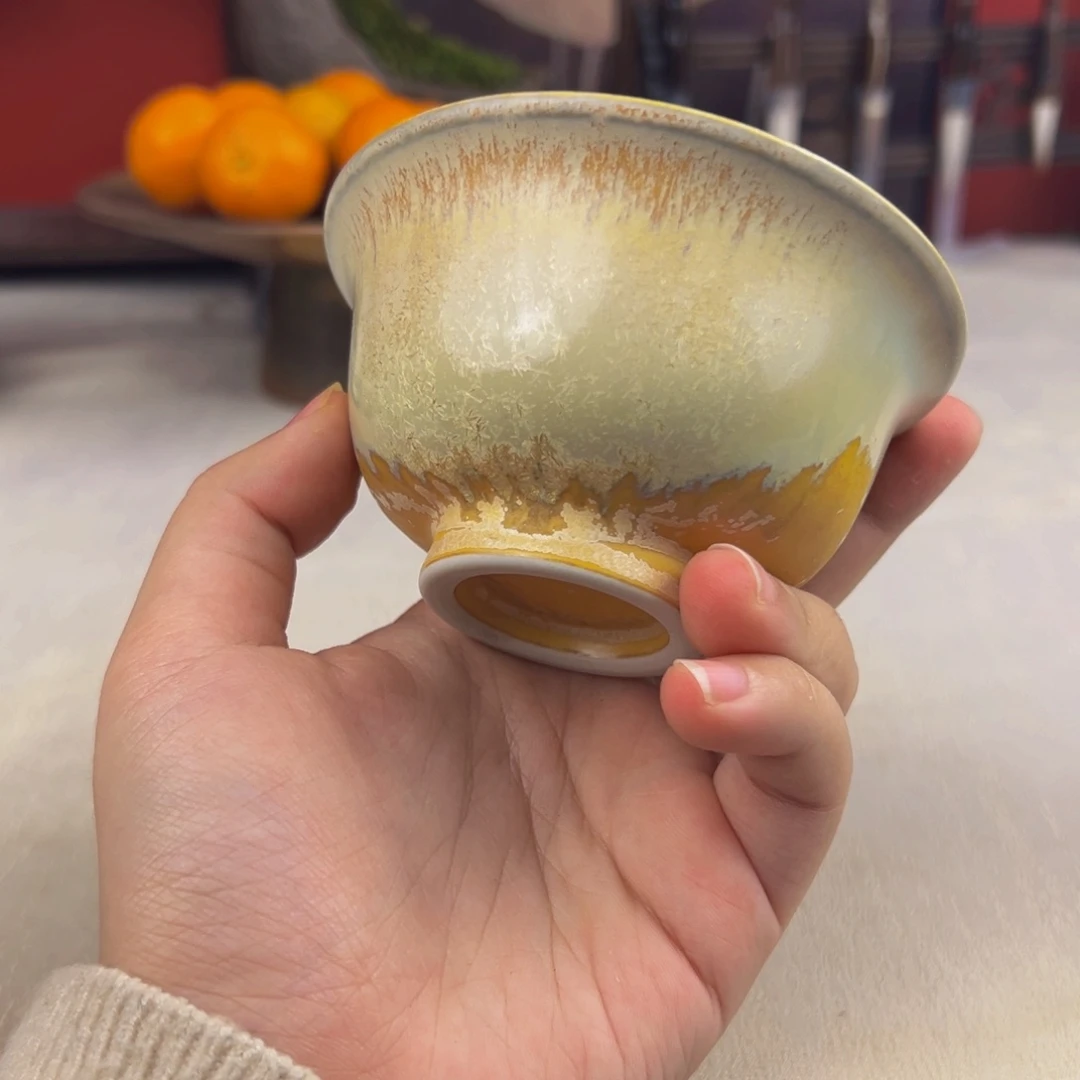 杯纯手工柴烧主人杯