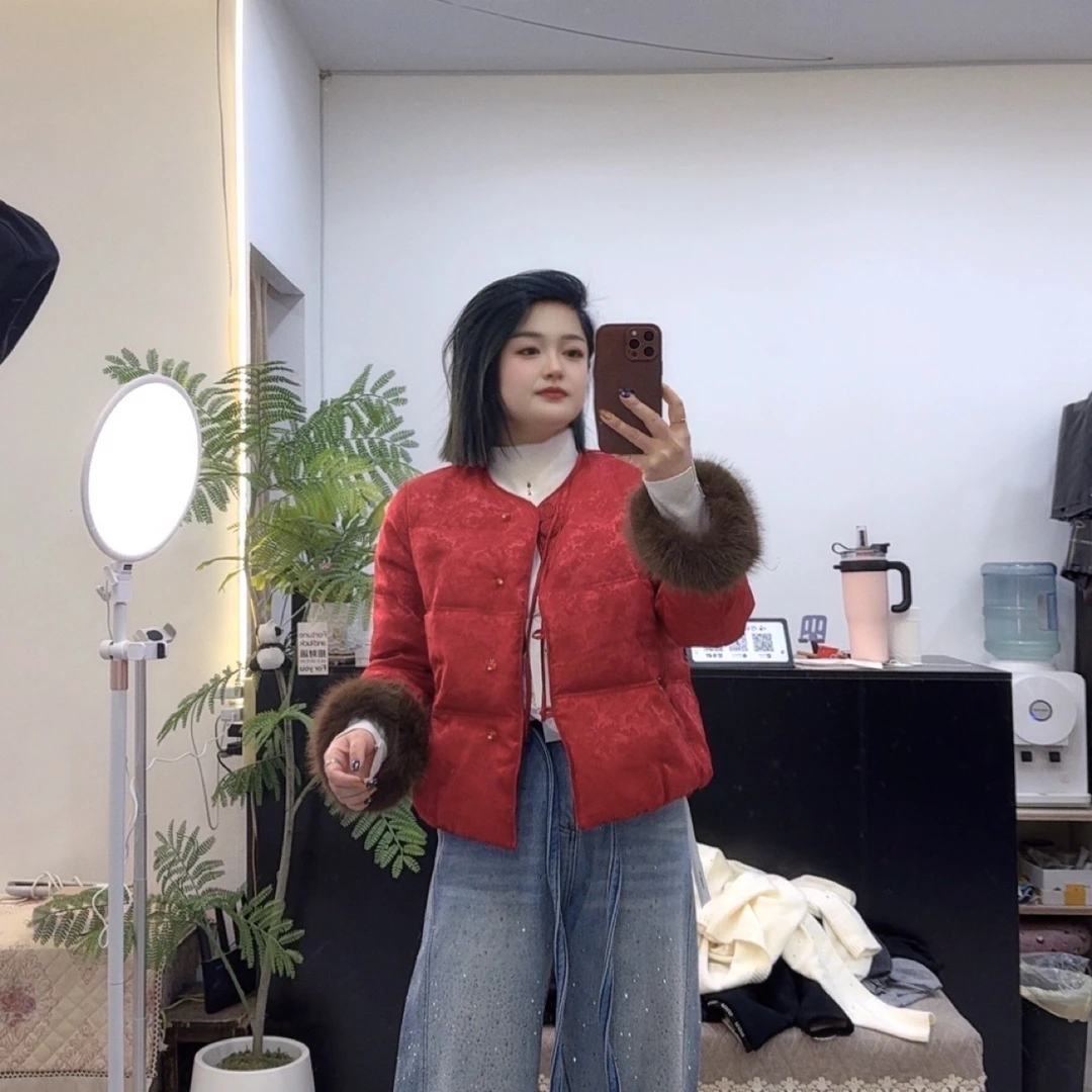 【遇见】新中式提花国风羽绒服