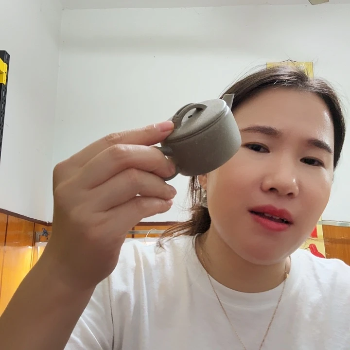 茶壶紫砂原矿半手工青段汉瓦70cc