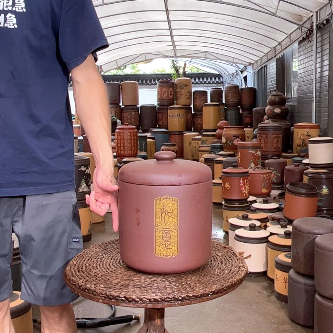 紫砂茶叶罐8 饼茶叶罐