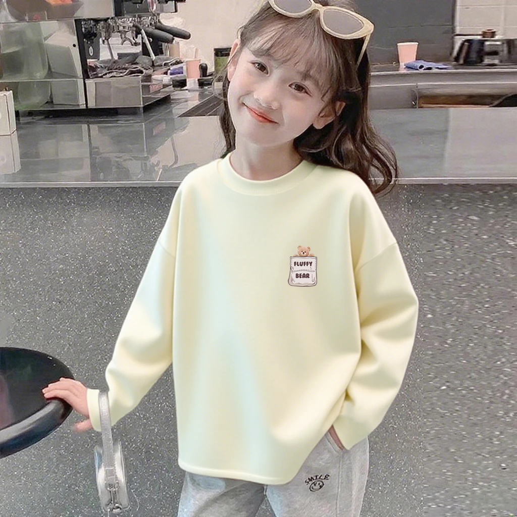 女童纯棉内搭打底衫春秋季儿童百搭时尚长袖T恤初中生超好看上衣