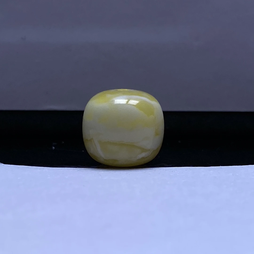 蜜蜡金瓷白虎皮精品老型单珠11mm