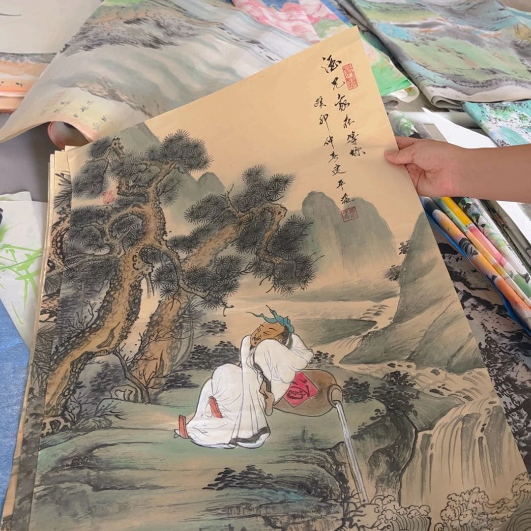 国画象山画航精品手绘