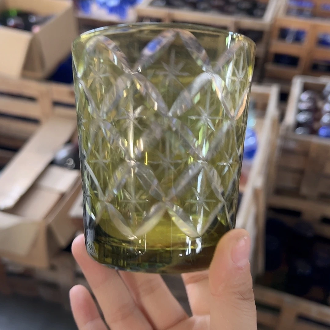水晶玻璃高脚款微瑕一个