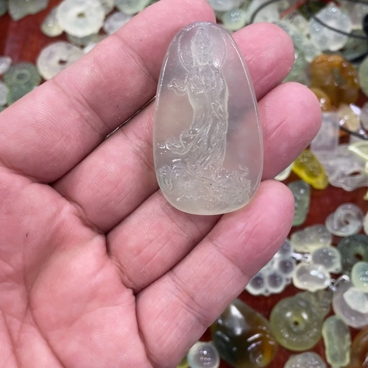 蛇纹石玉合金颈饰