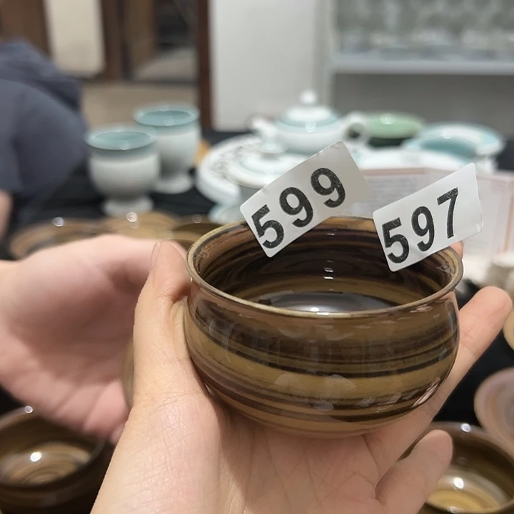 龙泉云间青瓷小米茶器