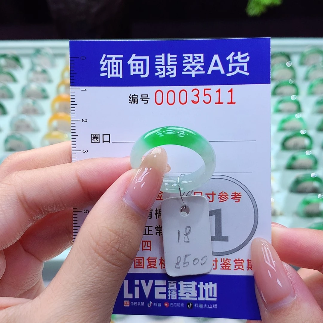 翡翠戒指未镶嵌18号
