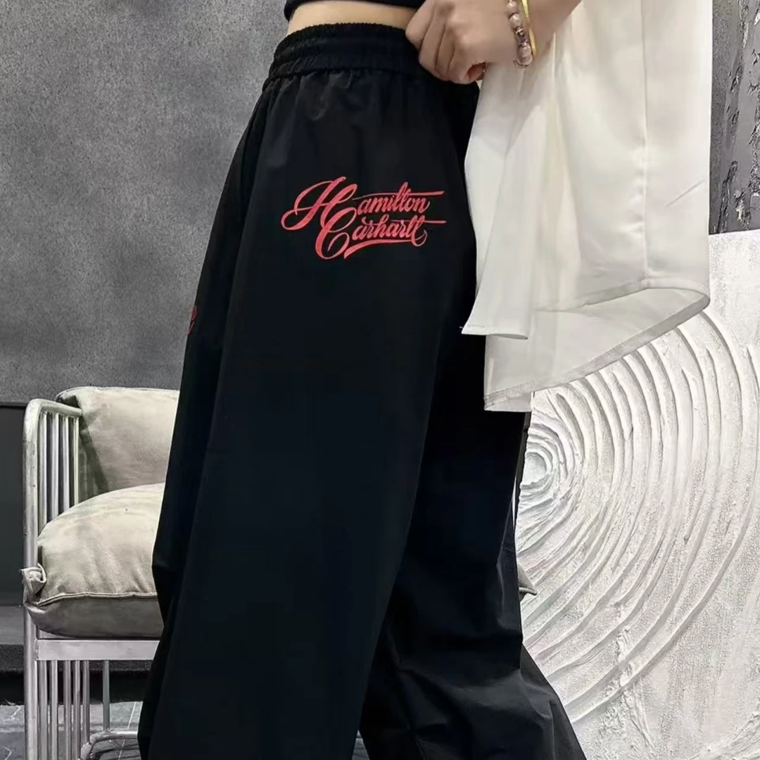 7763宽松街舞休闲裤嘻哈风速干面料拖地广场舞服装2025新款爆款