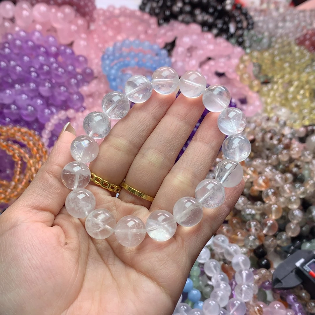 水晶手链未镶嵌巨***白幽灵卡12.5+